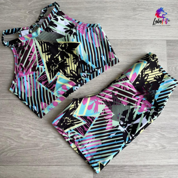 Conjunto Short y Top Sublimados en Suplex - cuello circular - Imagen 10