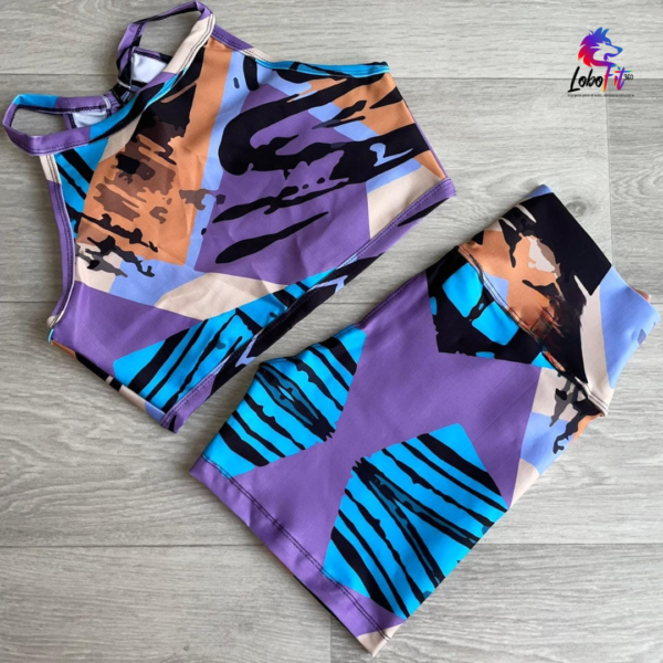 Conjunto Short y Top Sublimados en Suplex - cuello circular - Imagen 7